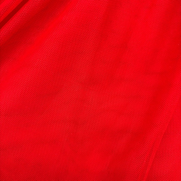 Hello Kitty Sanrio Girls' Hooded Tulle Dress Size Small Red Gray Cat Ears - Picture 3 of 6